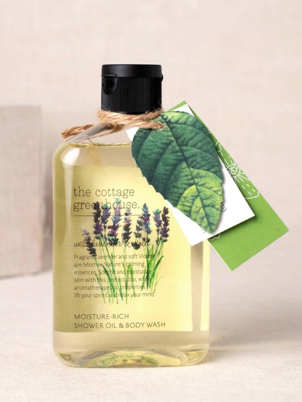 The Cottage Greenhouse Wild Lavender Violet Body Wash 11.5 fl oz NEW